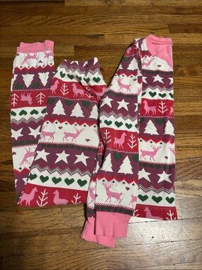 Hatley 100% organic cotton long sleeve Christmas PJs pajama set
